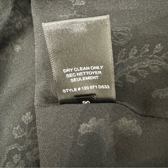 Rebecca Taylor Floral Paisley Print Silk Blend Mini Dress Flutter Sleeves Size 6 - Picture 16 of 16